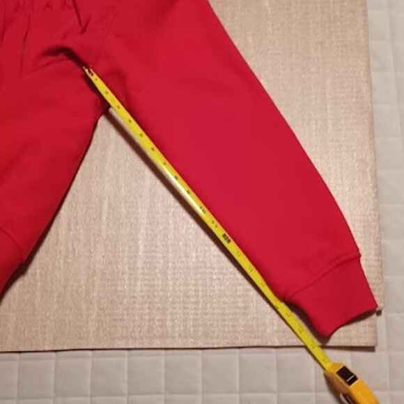 Green Tea Red jacket, size large w/removable fur trimmed hoodie & front zipper - Picture 15 of 15